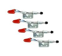 Lot de 8 pinces à bascule dégagement rapide, force serrage 45 kg-99 lb, pousser-tirer, outil manuel, type vertical Pour portes