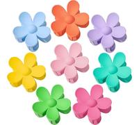 Lot de 8 pinces à cheveux en forme de fleur, grandes pinces à cheveux épaisses pour femmes, grandes pinces à cheveux mignonnes, antidérapantes, forte tenue pour cheveux fins, accessoires pour cheveux