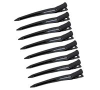 Lot de 8 pinces à cheveux professionnelles à double charnière de couleur vive pour femme, utilisation en salon de coiffure, pince à cheveux multifonction