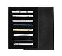 Lot de 8 pinces à cravate élégantes pour homme qui améliorent vos images professionnelles avec ces accessoires simples
