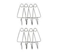 FM Professional 9913850 Lot de 8 pinces à escargot, pinces à escargot, Escargot, Pince, Ustensile de cuisine, Escargot de bourgogne, Acier inoxydable, Argenté, 22,7 x 11,6 x 5 cm
