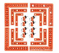 Lot de 8 pinces d'angle à 90 degrés pour projets de travail du bois avec desserrage rapide