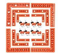 Lot de 8 pinces d'angle à 90 degrés pour projets de travail du bois avec desserrage rapide, équerres de positionnement à angle droit, outils de modélisme