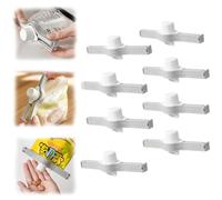 Lot de 8 pinces de conservation des aliments avec becs verseurs, pinces pour sacs alimentaires, cuisine, pinces alimentaires avec capuchon en plastique