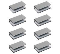 Lot de 8 pinces de porte en verre à fermeture automatique sans perçage nécessaire pour armoires, bibliothèques, portes en verre