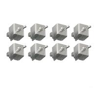 Lot de 8 pinces de soudage bout à bout, clips de localisation en tôle pour soudage bord à bord, support positionneur réglable, ensemble de fixations de soudage en acier galvanisé