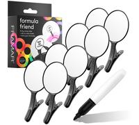 Lot de 8 pinces FRAMAR Formula Friend - Étiquettes effaçables à sec faciles à accrocher au bol de teinture capillaire, poignée mate caoutchoutée
