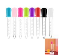 Lot de 8 pipettes en plastique transparent de 5 ml pour moules à bonbons, travaux manuels, art, plante