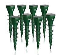 Lot de 8 piquets répulsifs à énergie solaire pour pelouse extérieure avec vibration électrique, repousse les serpents, campagnols, marmottes et armadillo de la cour et du jardin