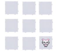 Lot de 8 planches à perles Hama en plastique transparent de 2,6 mm pour stimuler la créativité et l'imagination des enfants, convient pour les produits faits à la main des enfants