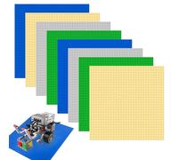 Lot de 8 Plaques de Base Classiques, Plaques de Base de Blocs de Construction, Compatible avec Les Plus Grandes Marques,Plaques de Base avec 32x32 Goujons pour Construction Assemblage et Exposition