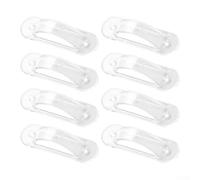 Lot de 8 plaques de protection en ABS pour interrupteurs muraux unipolaires américains standard, verrouillage sécurisé facile à installer pour la maison et les tout-petits (transparent)