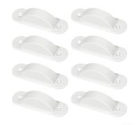 Lot de 8 plaques de protection en ABS pour interrupteurs muraux unipolaires américains standard, verrouillage sécurisé facile à installer pour la maison, la protection des tout-petits (blanc)