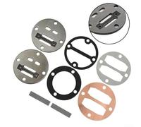 Lot de 8 plaques de valve de cylindre de compresseur d'air à piston, kit de remplacement en métal de trou de 42 mm, joint de culasse de pompe à air à piston pour machine sans huile