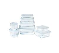 Lot De 8 Plats De Conservation En Verre Rectangulaire Carré Rond Avec Couvercle - Cook & Freeze Pyrex