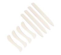 Lot de 8 plieurs à coudre en forme d'os pour cuir - Outil de pliage ergonomique pour maroquinerie, brunissage, reliure, projet ergonomique