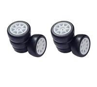 Lot de 8 pneus 58 mm, Roues hexagonales 12 mm avec éponge for Voiture de dérive RC 1/10 1/12 3Racing Sakura M4 M5 MST TCR Tamiya M04 M05