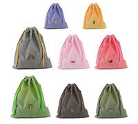 Lot de 8 poches avec cordon de serrage pour dessin animé, sac de sport étanche, sac de sport avec cordon de serrage, sac multi-usages, unisexe, convient pour la randonnée, les voyages en plein air