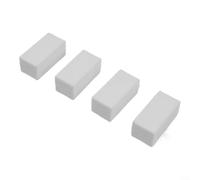 Lot de 8 poids magnétiques robustes pour rideaux enveloppés de silicone - Aimants puissants pour arrêter de souffler le tissu et les draperies - 4,4 x 2,1 cm (quelques blancs)