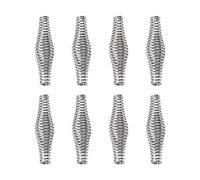Lot de 8 poignées à ressort pour barbecue - 11 cm - En acier inoxydable - Résistantes - Pour fumoir, grill, cuisinière, foyer