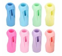 Lot de 8 poignées de crayon TPR pour correction de posture pour main gauche/droite