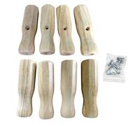 Lot de 8 poignées de rechange en bois pour baby-foot