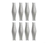 Lot de 8 poignées en acier à ressort en zinc pour barbecues et poêles à bois, conçues pour les portes de cheminée et de four, fournies en paquets de 4 ou 8 pour un renouvellement facile de la poignée