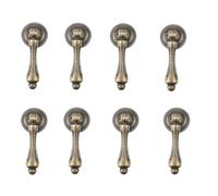 Lot de 8 Poignées Meuble de Placard en Forme de Goutte Mcredy Bronze Antique