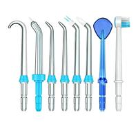 Lot de 8 pointes de rechange pour Waterpik Water Flosser, têtes de rechange pour Waterpik, compatibles avec l'hydropulseur Waterpik et le fil dentaire