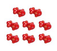 Lot de 8 porte-baguettes décoratives en céramique pour petits animaux en forme de poisson