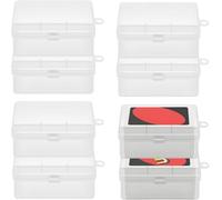 Lot de 8 porte-cartes conçus pour les jeux de cartes classiques, peut contenir 108 cartes compatibles avec Classic UNO Deck, et ainsi de suite, 10 x 6 x 4 cm (sans cartes)