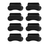 Lot De 8 Porte-Stylos Noirs, Pince À Stylo Auto-Adhésive, Porte-Stylo En Silicone, Porte-Stylo Auto-Adhésif Noir, Porte-Stylo À Bille, Gestionnaire De Stylos, Porte-Stylo De Bureau
