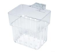 Lot de 8 pots de plantes en acrylique transparent avec crochet à suspendre pour aquarium (A)