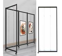 Lot de 8 présentoirs mobiles pour œuvres d'art - Panneau publicitaire autonome - 120 x 250 cm - Pour calligraphie, peinture et photographie, expositions, marketing commercial