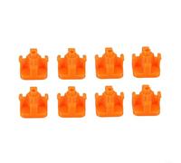 Lot de 8 protecteurs de port d'alimentation en fibre de carbone pour Anycubic pour Kobra S1C et Kobra 3 Series, guide de filament à clipser, haute dureté, résistant à l'usure, orange