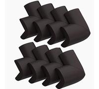 Lot de 8 protections d’angle en mousse de sécurité pour bébé - Pour tables et meubles - Pour enfants - Protection d’angle aiguisée - Coussins de protection - Noir