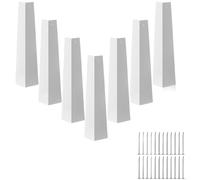 Lot de 8 protections d'angle extérieures en aluminium pour renforcer les bords des coins et prévenir les dommages