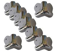 Lot de 8 protections d'angle universelles en métal chromé durable pour enceintes PA et DJ