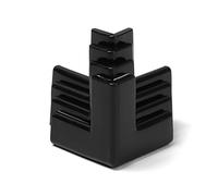 Lot de 8 protections de coin en silicone souple pour coin de bébé, protection de table, bureau, protection des bords, type 3 - Noir