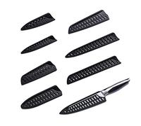 Lot de 8 Protections de Lame en Plastique Housse de Protection Couteau Fourreau de Couteau Universel Protège Couteaux de Cuisine Ensembles de Fourreau pour Couteau Cuisine (Noir)