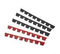 Lot de 8 protections de pare-chocs de voiture avec plaques de protection en caoutchouc, protection flexible pour pare-chocs avant réduisant les dommages causés par les chocs de vitesse, les routes