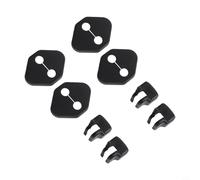 Lot de 8 protections de serrure de porte en ABS pour 2019-2022 - Noir, résistant aux rayures et aux bosses, pour une installation facile