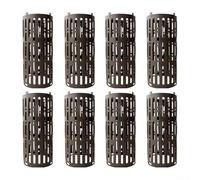 Lot de 8 protections de tronc d'arbre offrant une protection efficace pour les plantes et les arbres contre les équipements de pelouse et les menaces nuisibles avec taille extensible (marron)