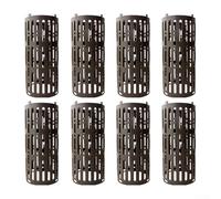 Lot de 8 protections de tronc d'arbre réglables en plastique pour protéger les plantes d'extérieur, efficaces contre diverses menaces (marron)