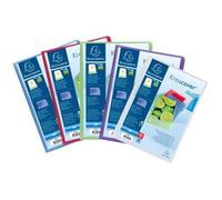 Lot de 8 Protège-documents personnalisable KREACOVER Chromaline 100 vues, polypro, coloris assortis (5)