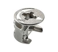 Lot de 8 raccords d'assemblage rastex acier poli, l.12.2 mm