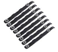 Lot de 8 rails en plastique pour montage de disque dur, noir