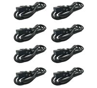 Lot de 8 rallonges de câble d'alimentation secteur US Nema 5-15P vers C19, cordon IEC 320 (US)