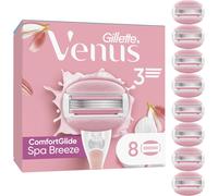 Lot De 8 Recharges De Rasoir Pour Femmes Comfortglide Spa Breeze, Authentiques, Barres Parfumées, Sans Besoin De Gel A Raser, Cartouches A 3 Lames Conçus Pour Corps Et Poils[Z2633]
