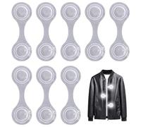 Lot de 8 réflecteurs magnétiques pour enfants - Réfléchissants - Pour sac à dos, vêtements, veste, poussette - Argenté